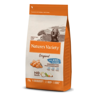 Nature Variety No Grain Cão Adulto Medium-Maxi Salmão 2kg